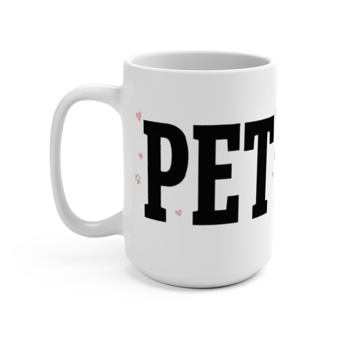 Pet Mom Ceramic Mug — Cute Dog & Cat Paw Print Coffee Cup