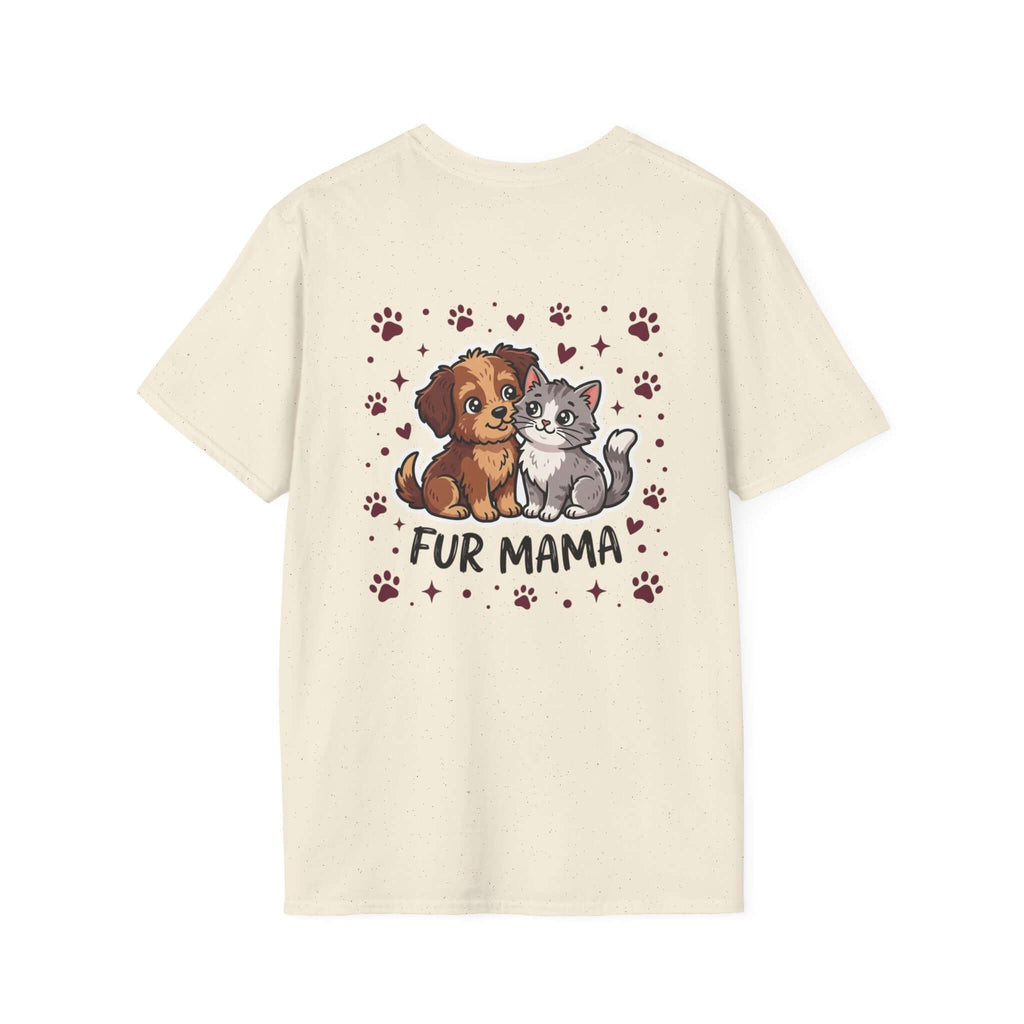 Fur Mama T-Shirt Cute Dog & Cat Graphic Tee for Pet Moms
