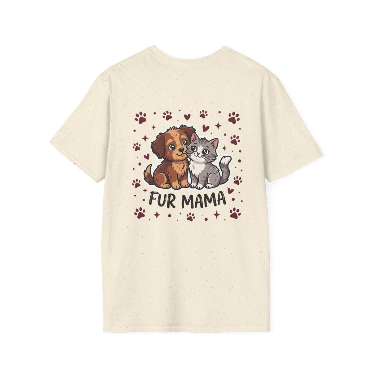 Fur Mama T-Shirt Cute Dog & Cat Graphic Tee for Pet Moms