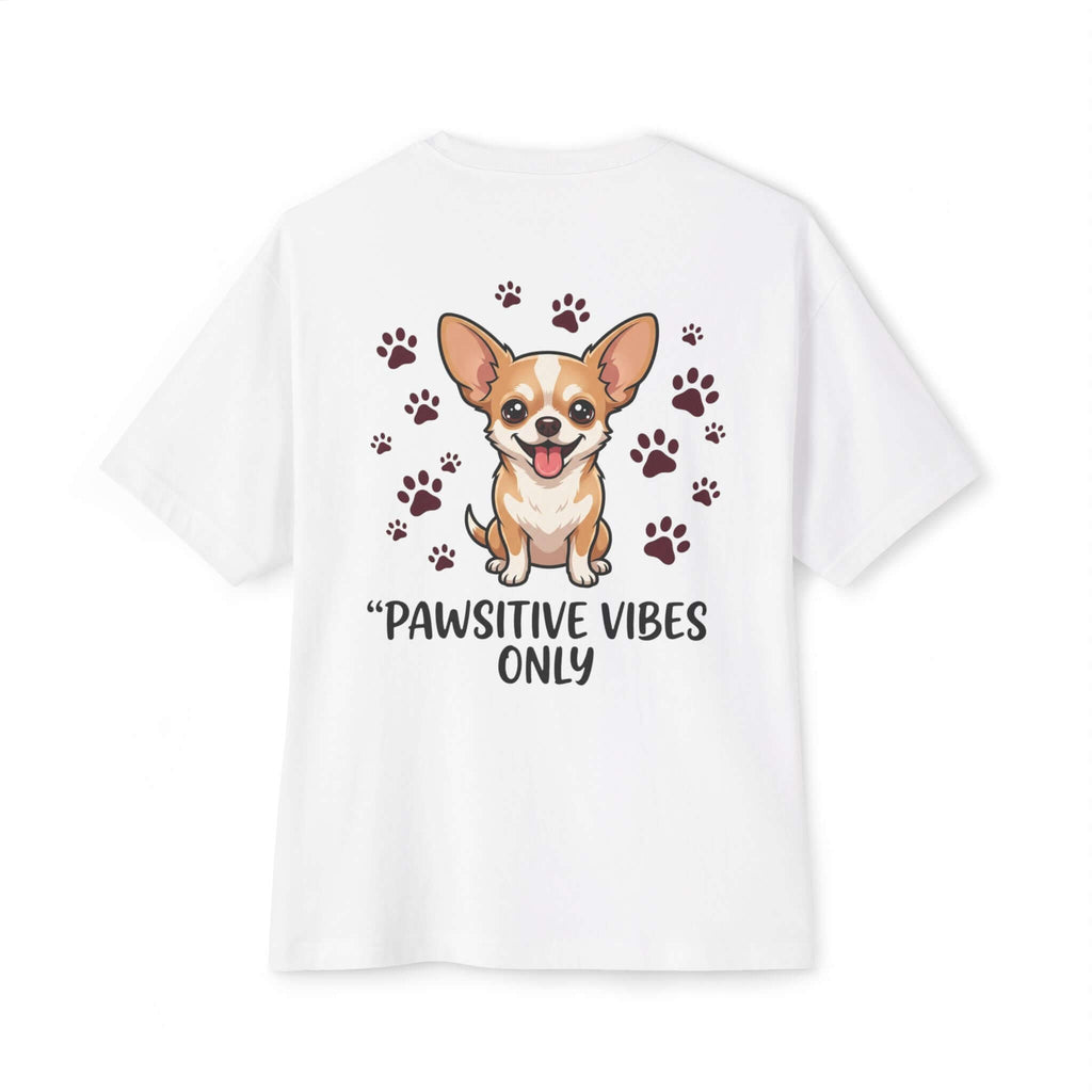 Pawsitive Vibes Only Tee Cute Corgi Paw Print Graphic Shirt