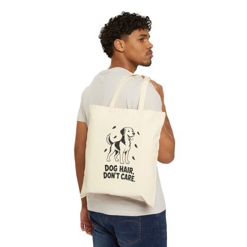 "Dog Hair, Don't Care" Canvas Pet Lover Tote