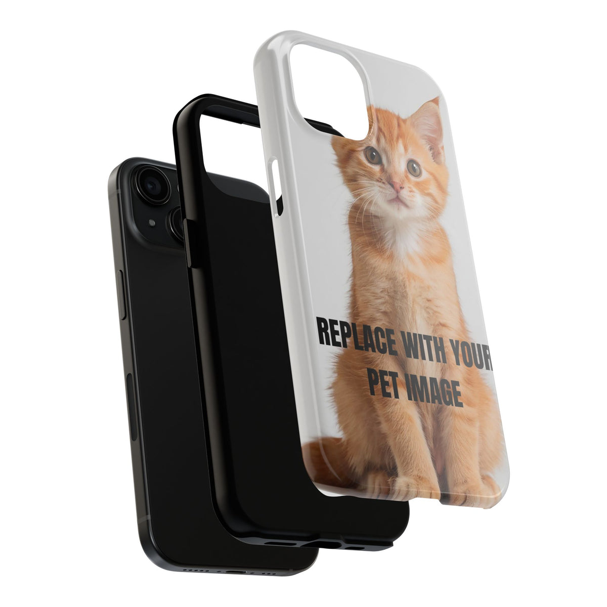 Customizable Pet Phone Case with Your Cat or Dog Photo