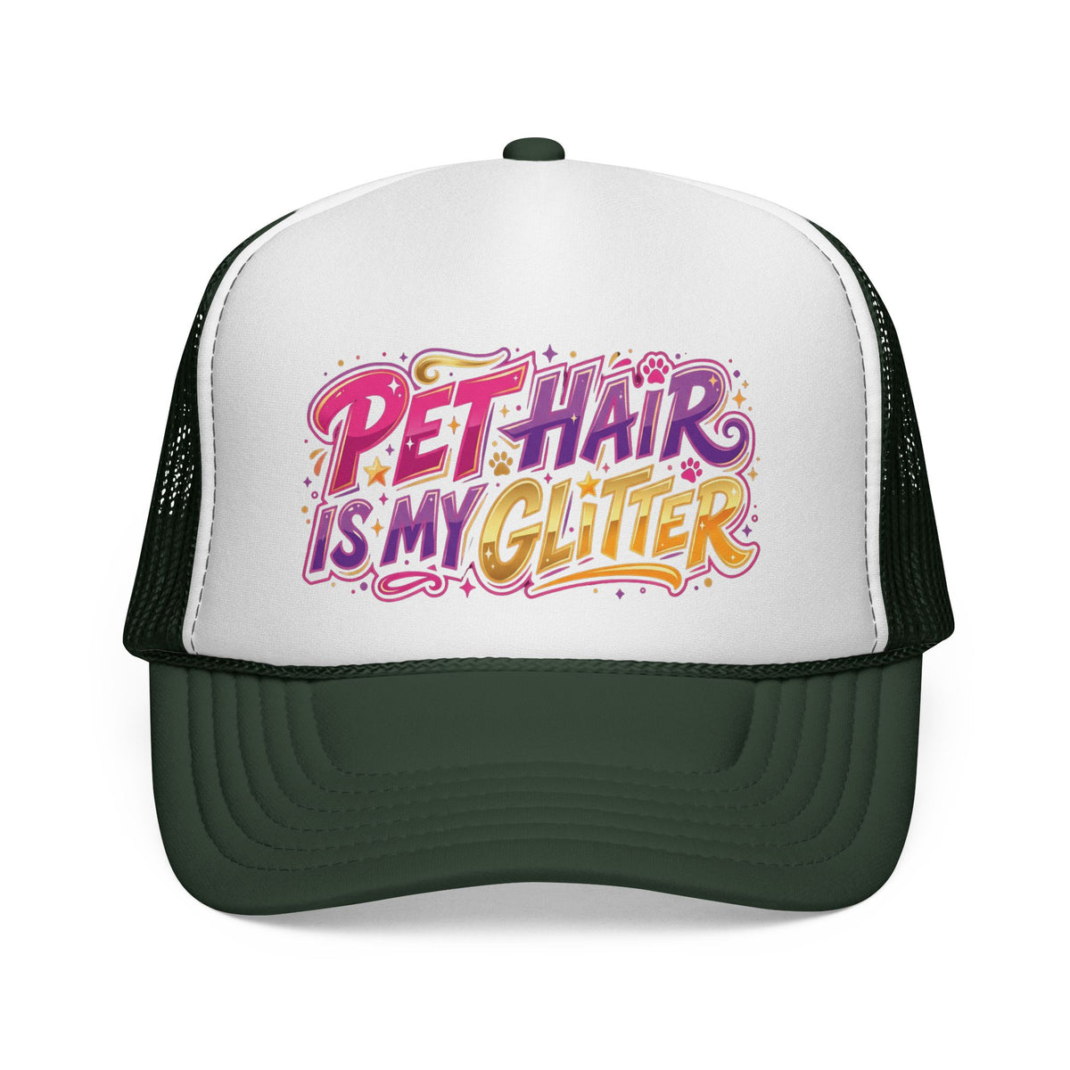 Trucker Cap — "Pet Hair Is My Glitter" Cute Pet Lover Hat