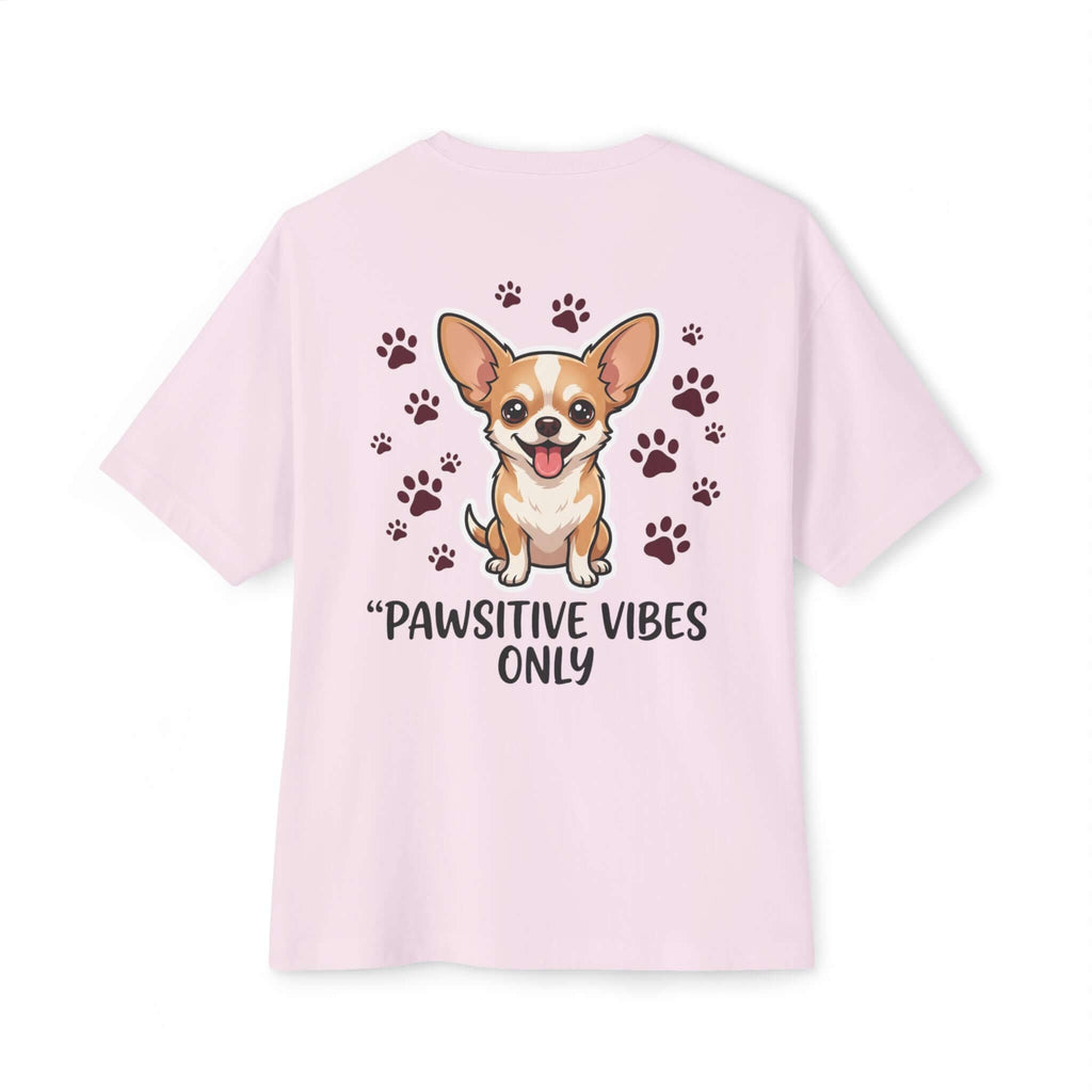Pawsitive Vibes Only Tee Cute Corgi Paw Print Graphic Shirt