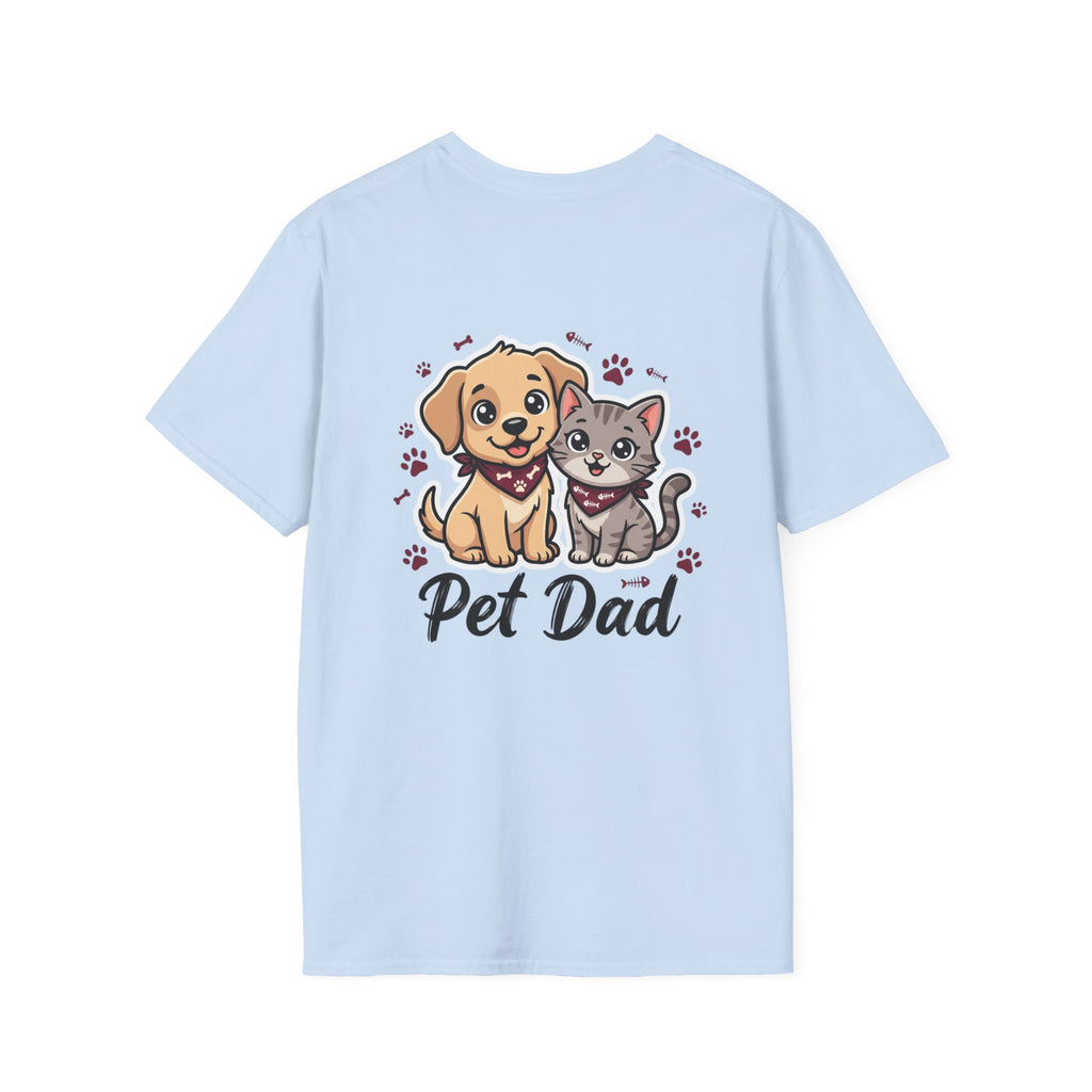 Pet Dad T-Shirt Cute Dog & Cat Graphic Tee for Animal Lovers