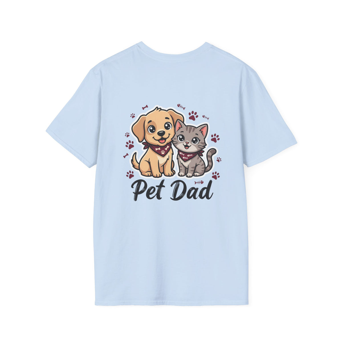 Pet Dad T-Shirt Cute Dog & Cat Graphic Tee for Animal Lovers