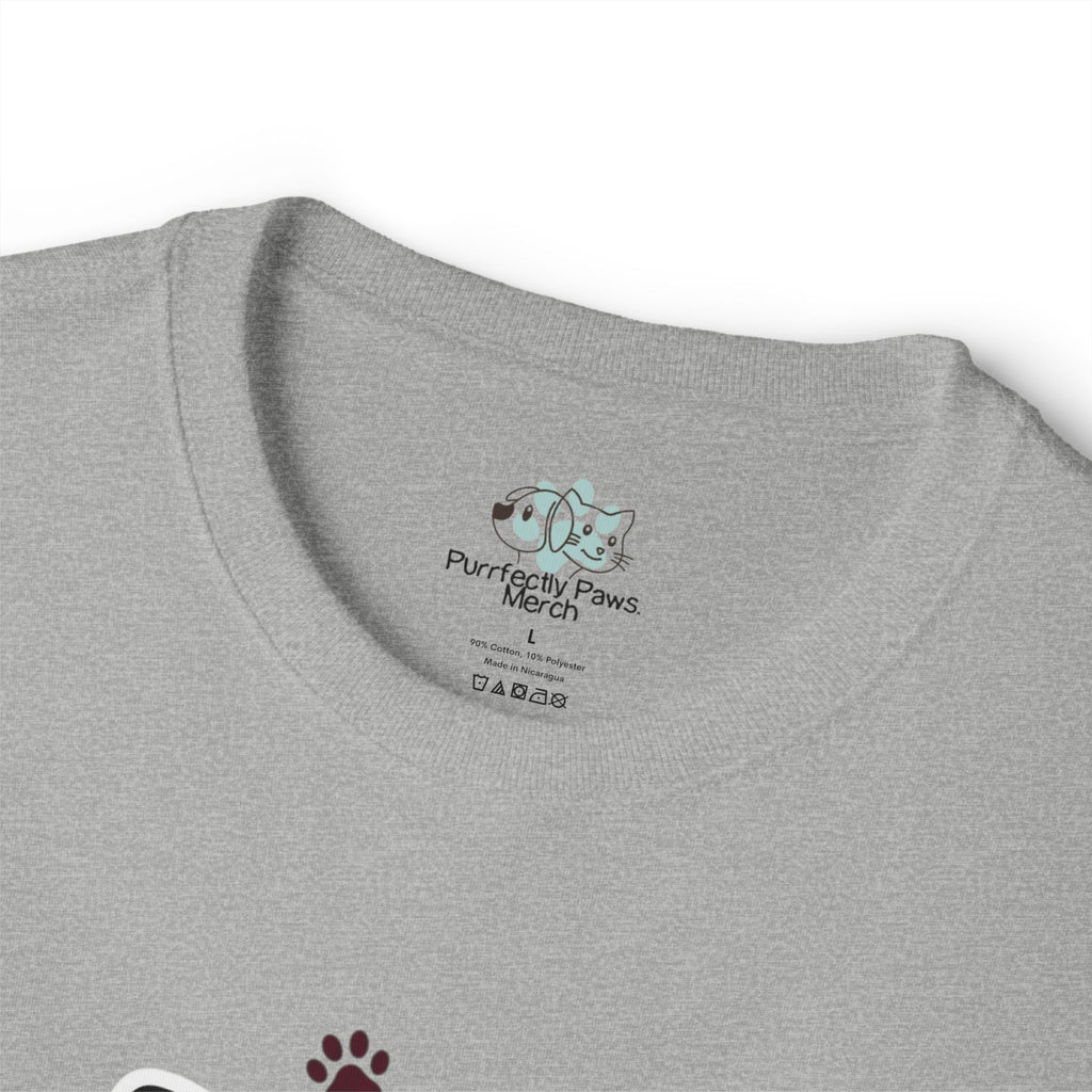 Pawsitive Vibes Only Tee Cute Corgi Paw Print Graphic Shirt