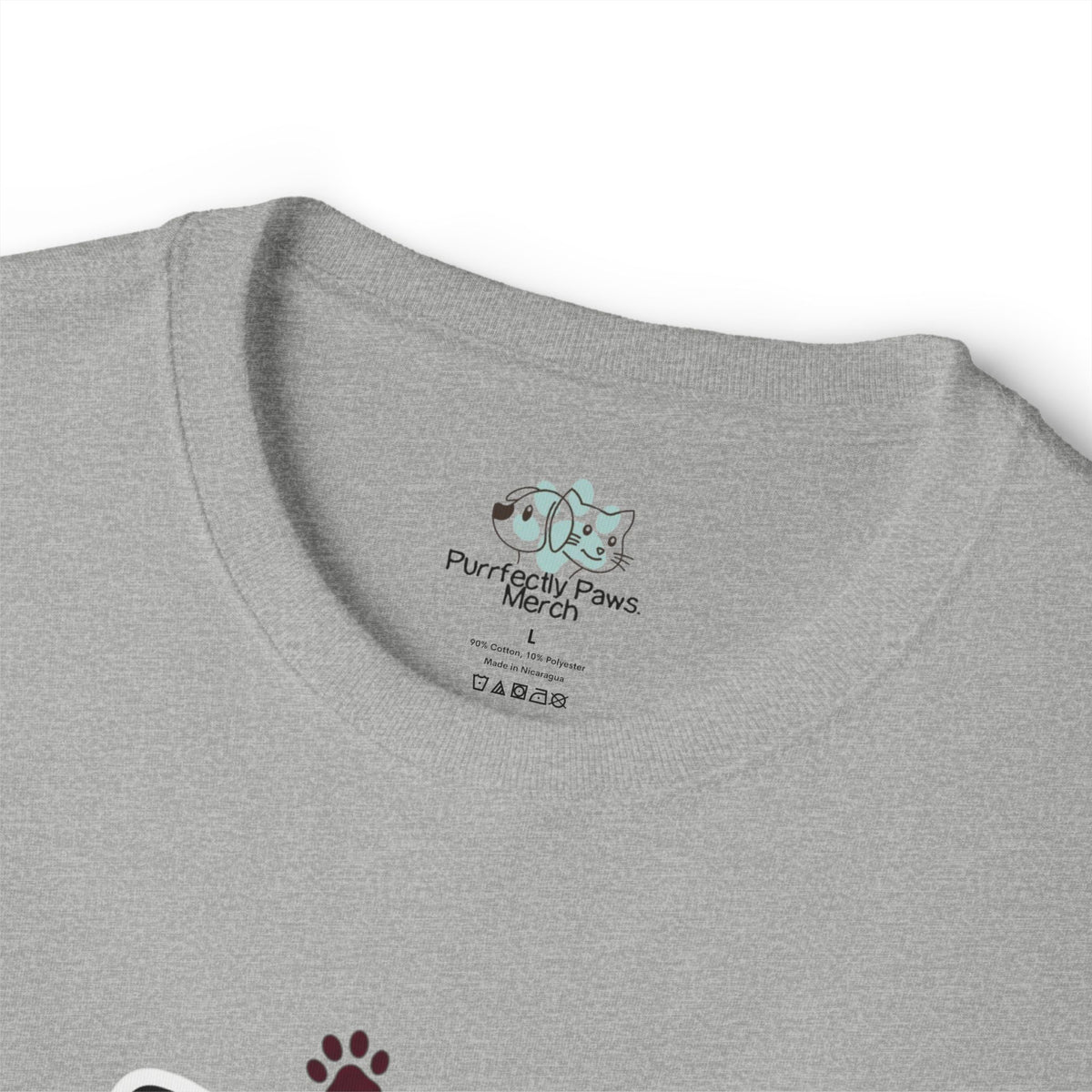 Pawsitive Vibes Only Tee Cute Corgi Paw Print Graphic Shirt