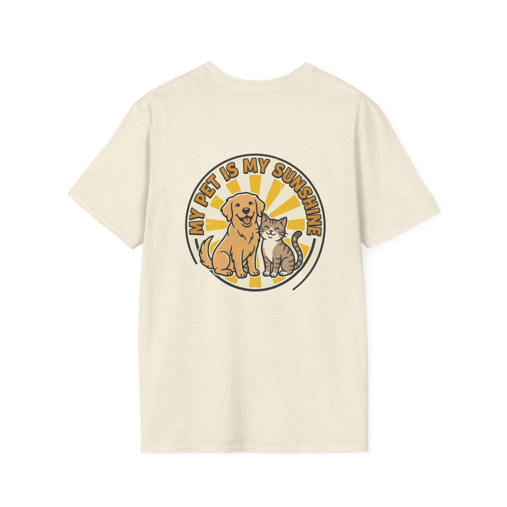 My Pet Is My Sunshine T-Shirt Cute Dog & Cat Graphic Tee