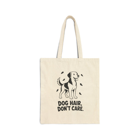 "Dog Hair, Don't Care" Canvas Pet Lover Tote