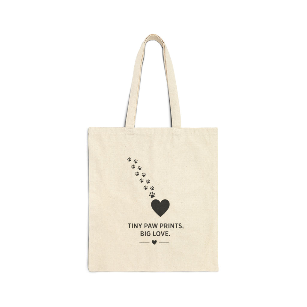 Tiny Paw Prints Big Love Tote Bag