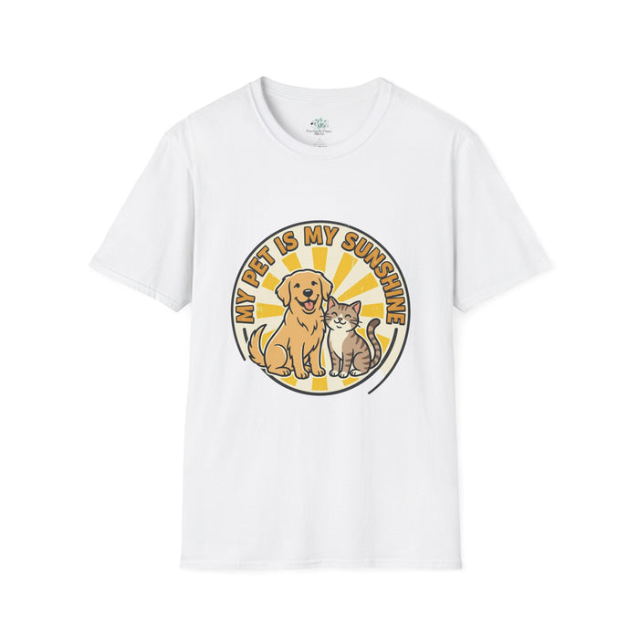 My Pet Is My Sunshine T-Shirt Cute Dog & Cat Graphic Tee