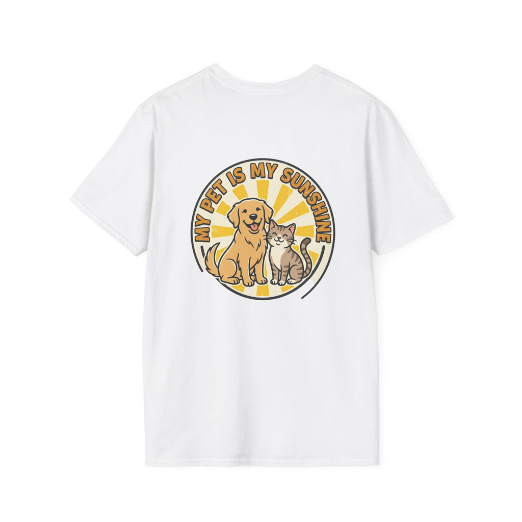 My Pet Is My Sunshine T-Shirt Cute Dog & Cat Graphic Tee