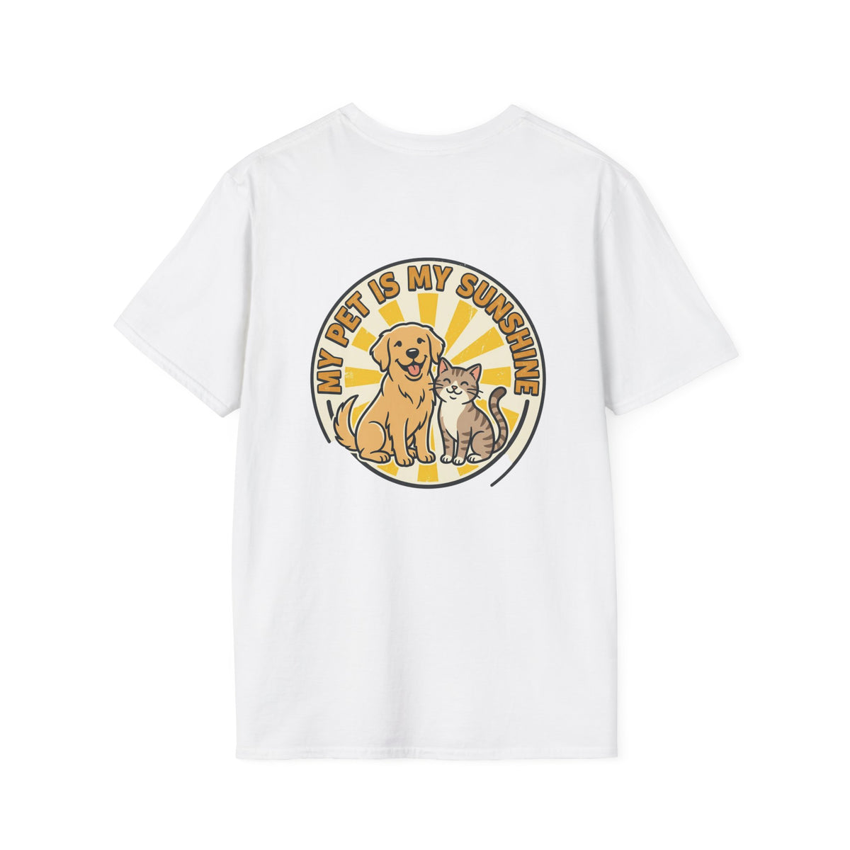 My Pet Is My Sunshine T-Shirt Cute Dog & Cat Graphic Tee