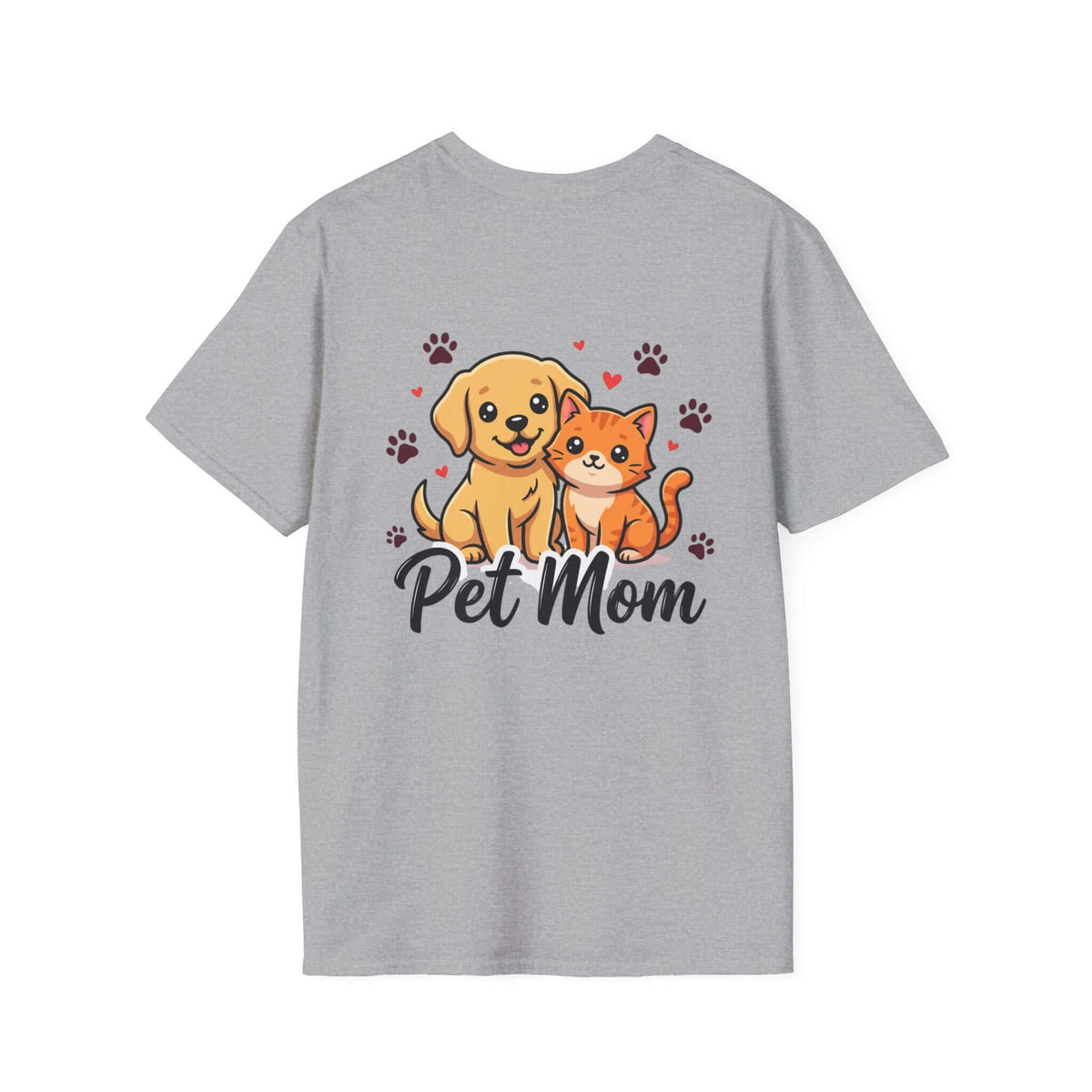 Pet Mom T-Shirt Cute Dog & Cat Graphic Tee