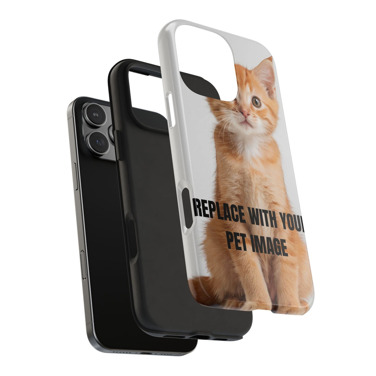 Customizable Pet Phone Case with Your Cat or Dog Photo