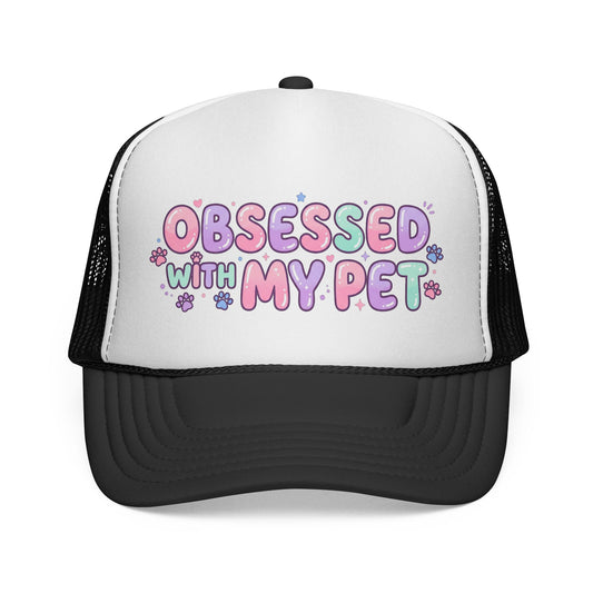 Trucker Cap "Obsessed With My Pet" Cute Pastel Pet Lover Hat