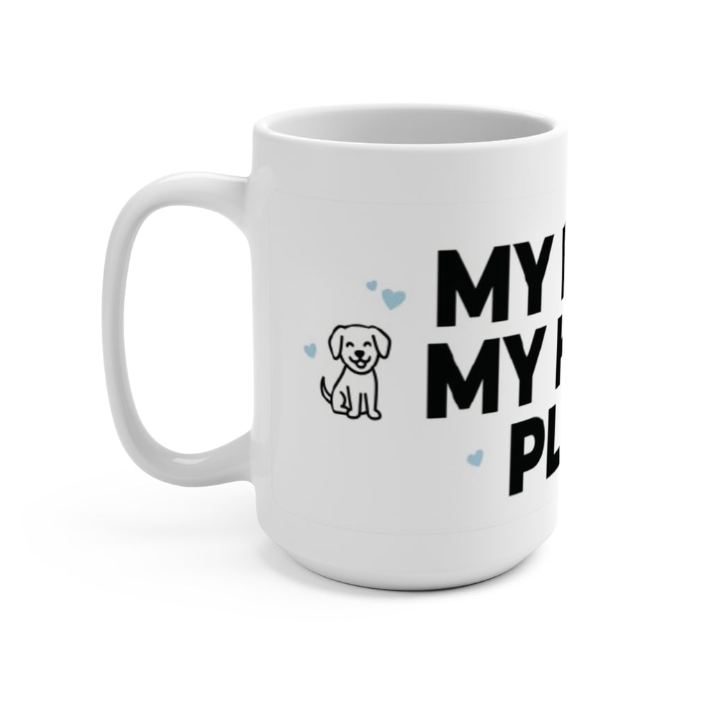 "My Pet Is My Happy Place" Cute Cat Coffee Cup