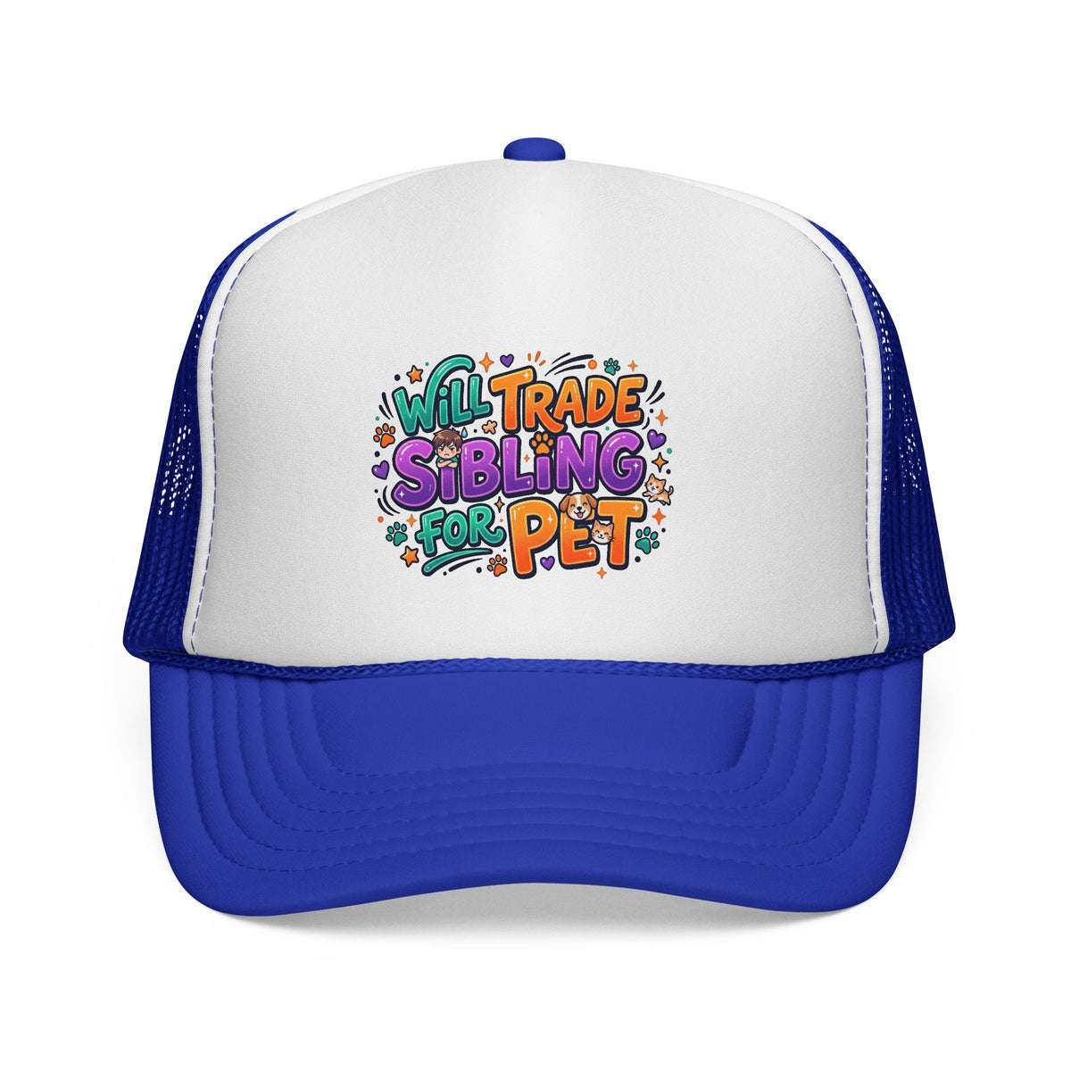 "Will Trade Sibling for Pet" Funny Pet Cap, Cute Pet Lover Gift