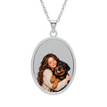 Customizable Photo Pet & Owner Engraved Necklace