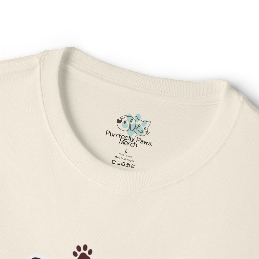 Pawsitive Vibes Only Tee Cute Corgi Paw Print Graphic Shirt