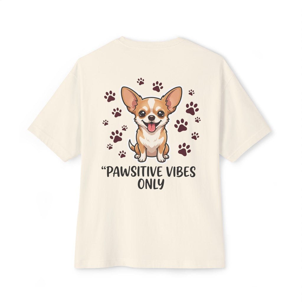 Pawsitive Vibes Only Tee Cute Corgi Paw Print Graphic Shirt