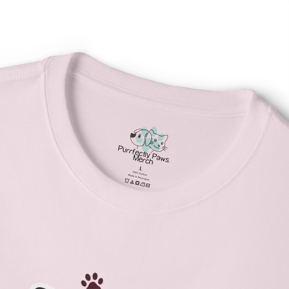 Pawsitive Vibes Only Tee Cute Corgi Paw Print Graphic Shirt