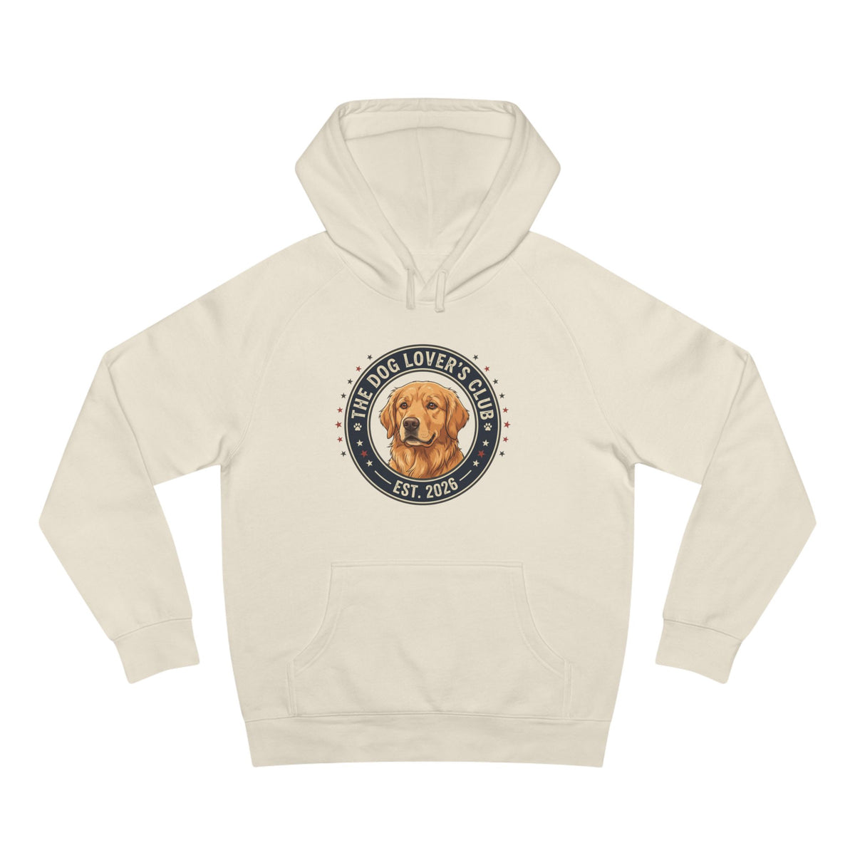 Dog Lover's Club Hoodie — Golden Retriever Graphic Pullover