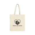 Rescue Love Repeat Pet Adoption Tote Bag