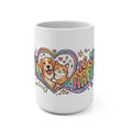 Pet Lovers  "Pets Are My Happy Place" Colorful Dog & Cat Heart Design
