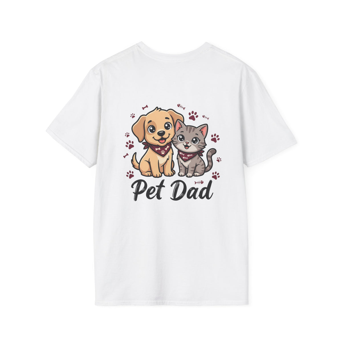 Pet Dad T-Shirt Cute Dog & Cat Graphic Tee for Animal Lovers