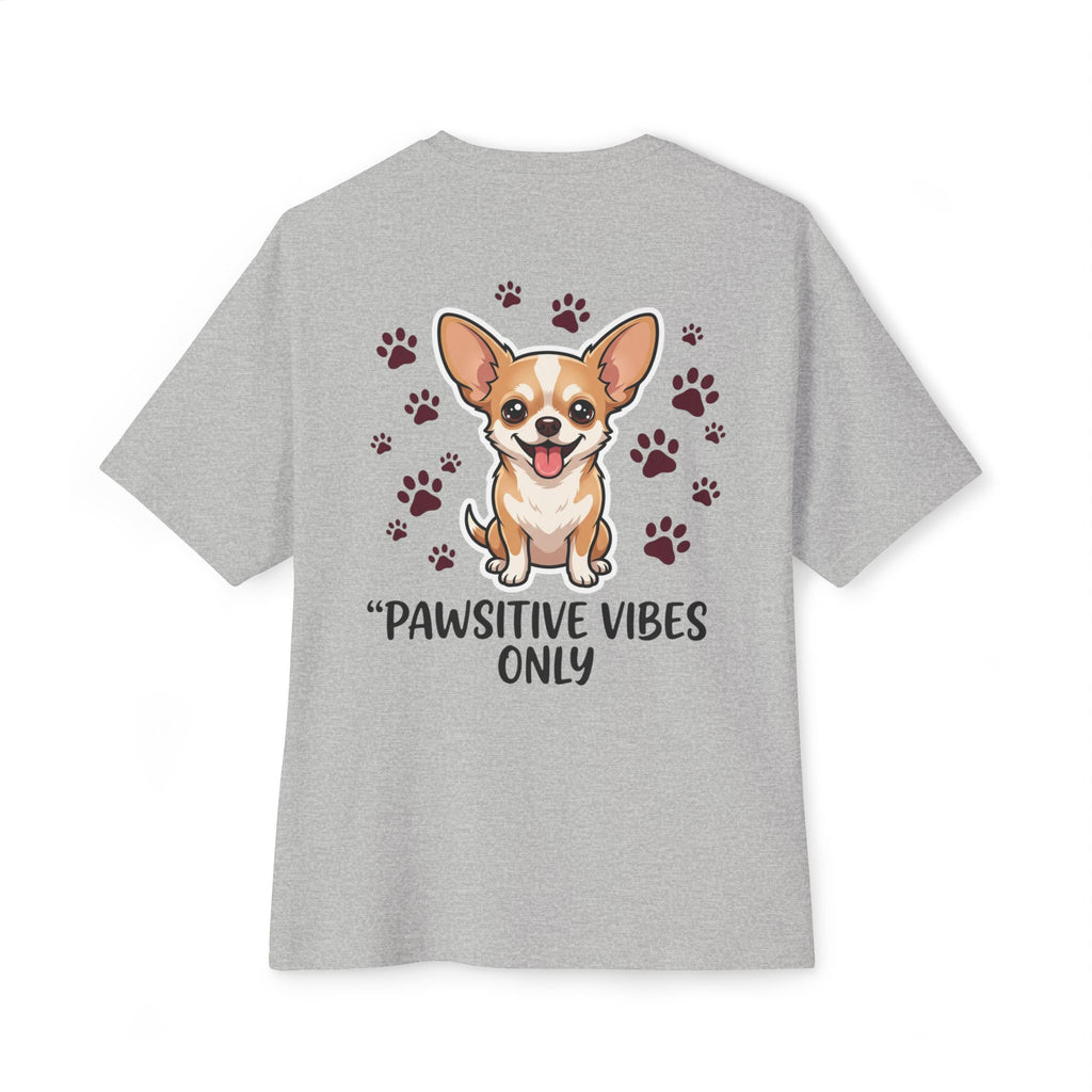 Pawsitive Vibes Only Tee Cute Corgi Paw Print Graphic Shirt