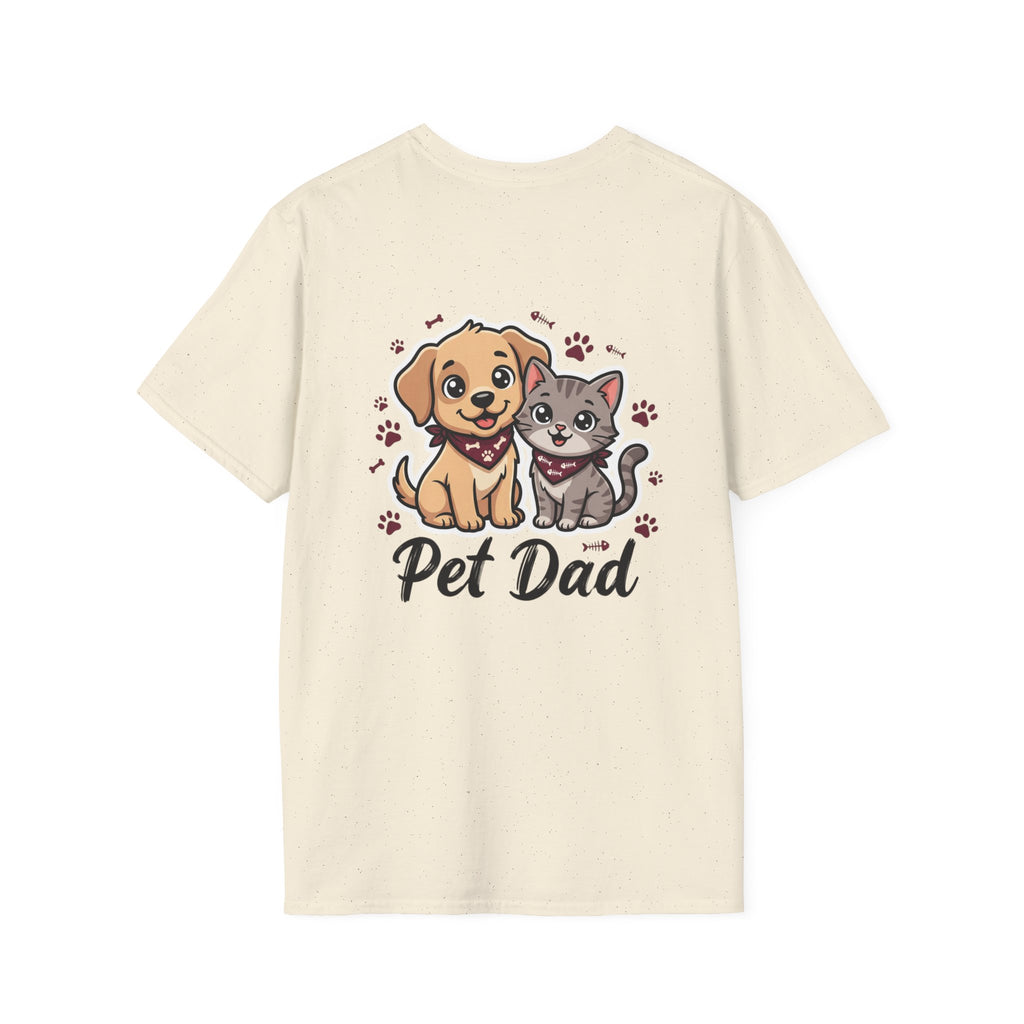 Pet Dad T-Shirt Cute Dog & Cat Graphic Tee for Animal Lovers
