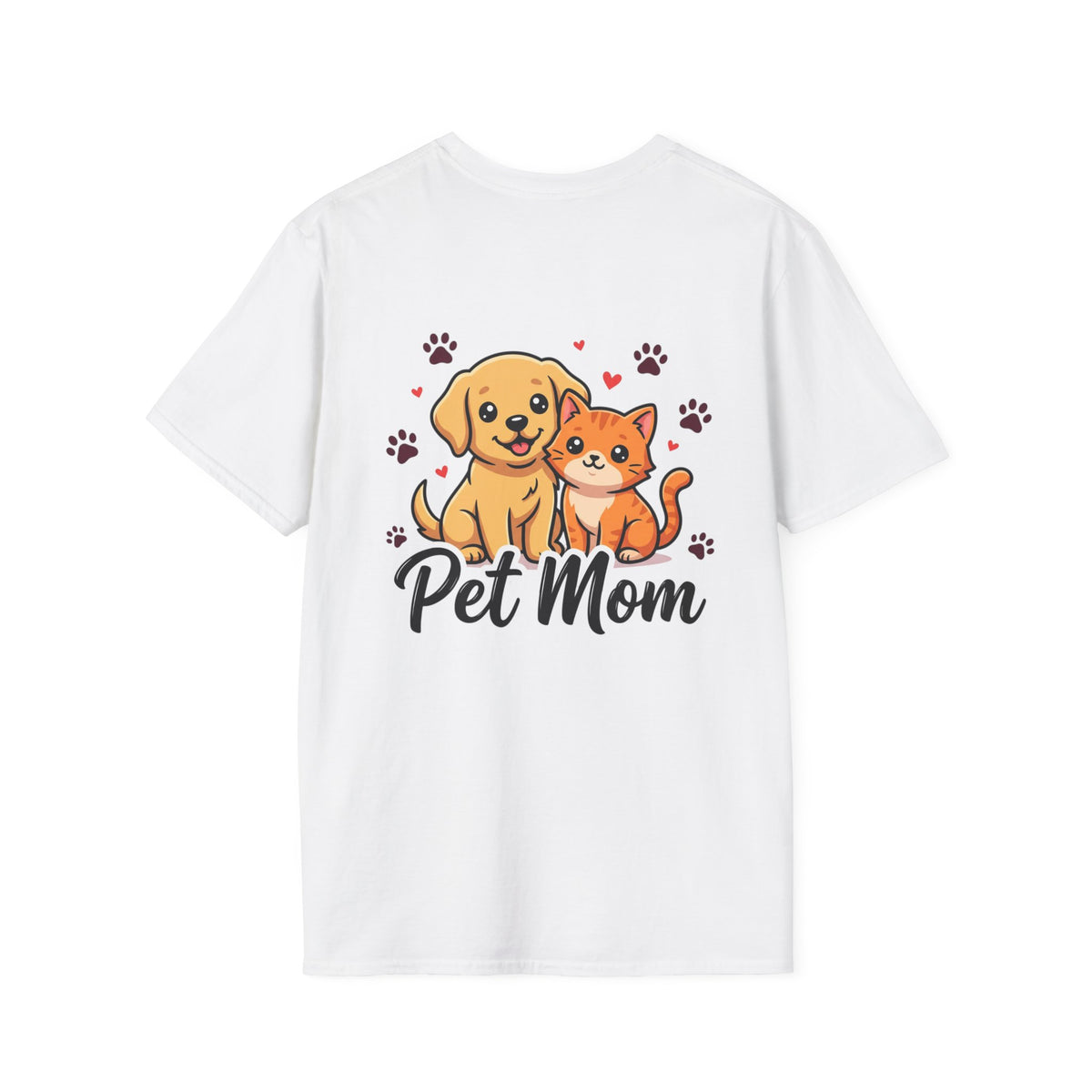 Pet Mom T-Shirt Cute Dog & Cat Graphic Tee