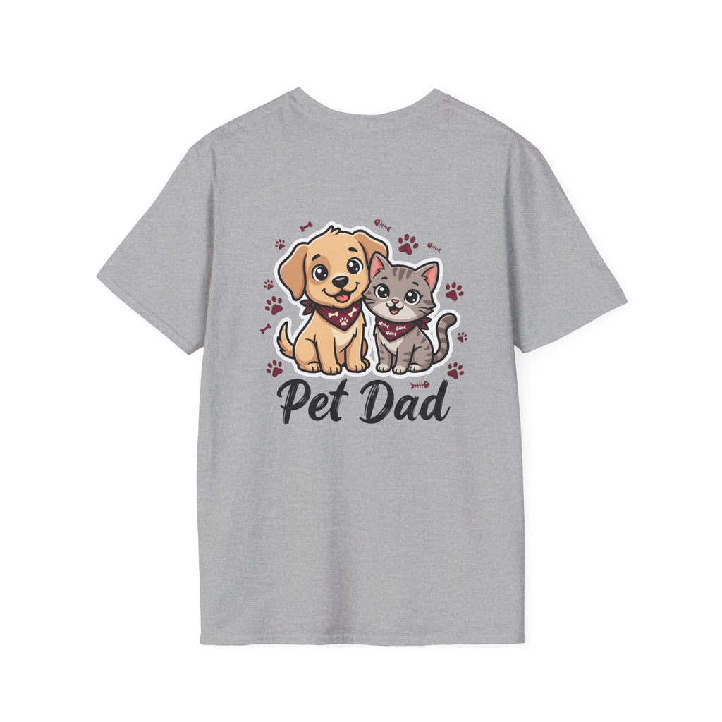 Pet Dad T-Shirt Cute Dog & Cat Graphic Tee for Animal Lovers
