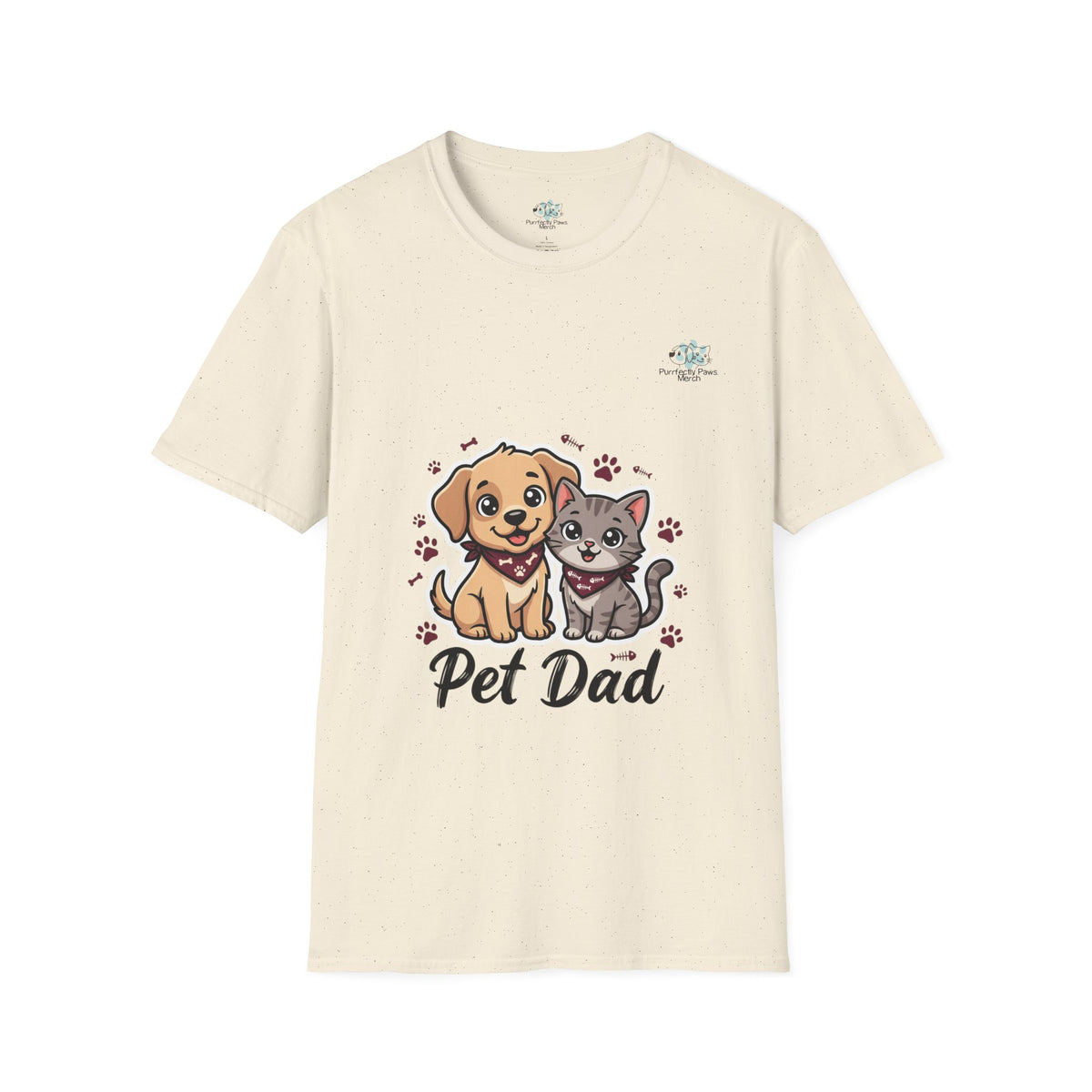Pet Dad T-Shirt Cute Dog & Cat Graphic Tee for Animal Lovers