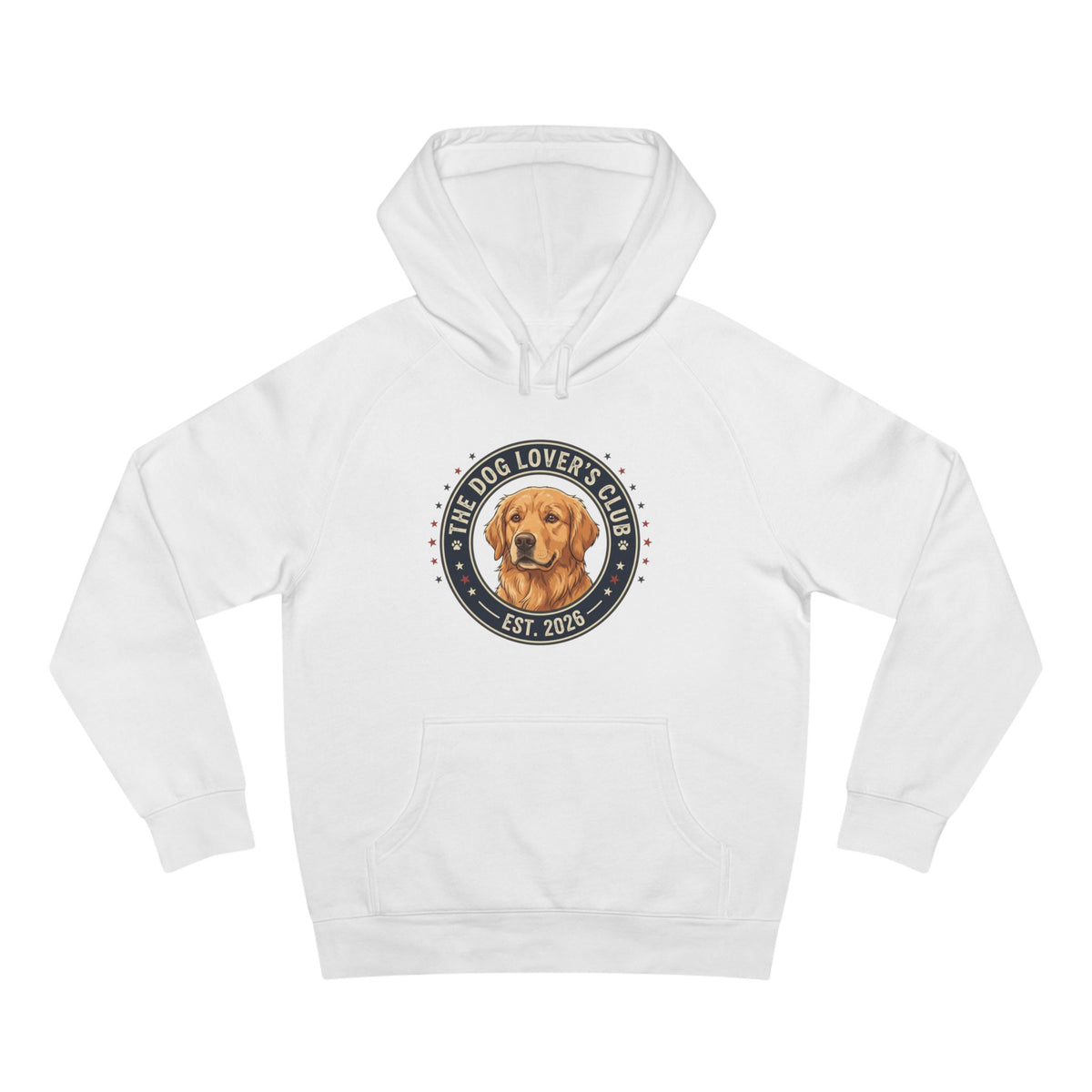 Dog Lover's Club Hoodie — Golden Retriever Graphic Pullover