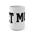 Pet Mom Ceramic Mug — Cute Dog & Cat Paw Print Coffee Cup