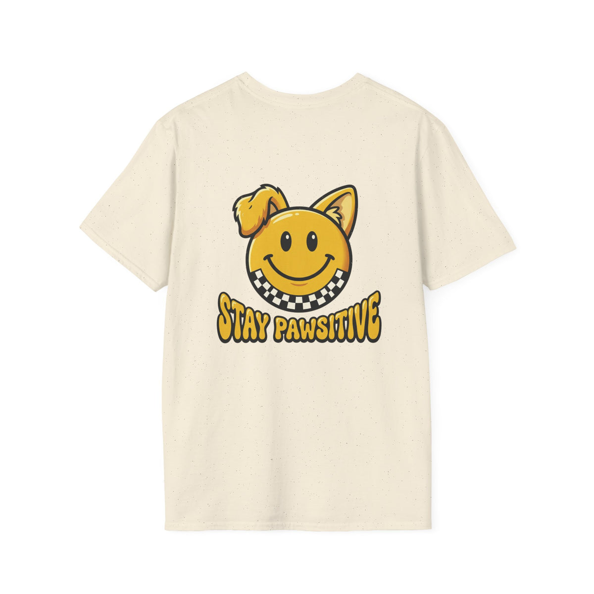 Stay Pawsitive Smiley Dog Unisex T-Shirt