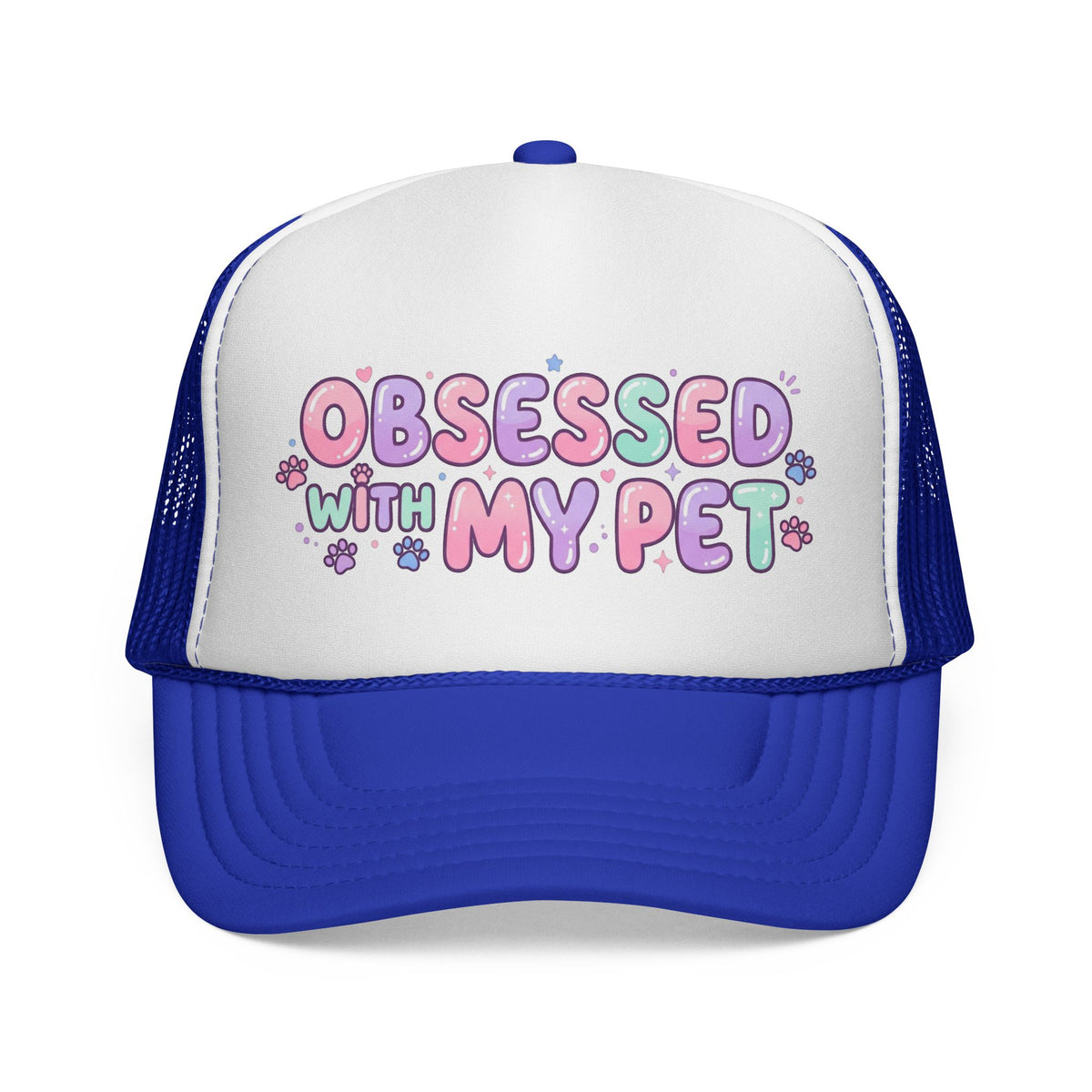 Trucker Cap "Obsessed With My Pet" Cute Pastel Pet Lover Hat